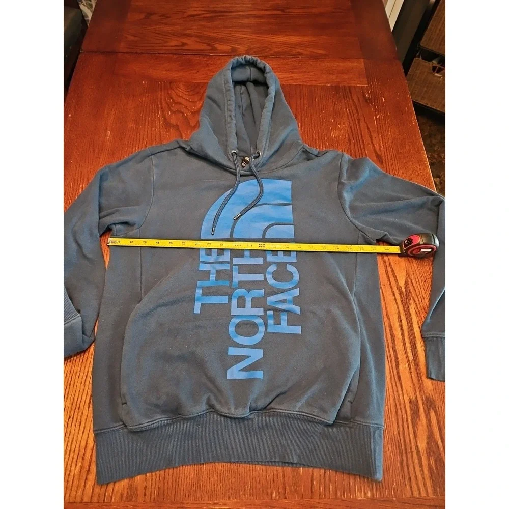 The North Face Half Dome Hoodie Mens Size Small Dark‎ Blue pullover (A449)